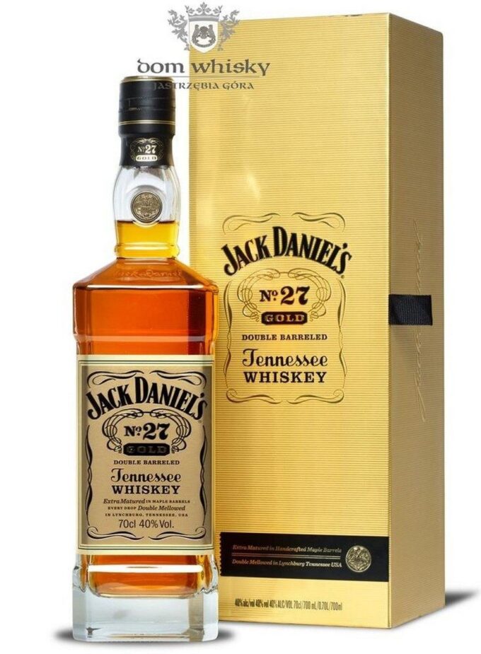 Jack Daniels No. 27 Gold double barreled Tenneesse Whiskey u originalnoj ambalaži.