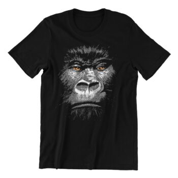 Crna muška majica sa slikom.