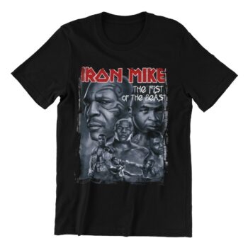 Crna muška majica sa slikom.