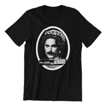 Crna muška majica sa slikom.