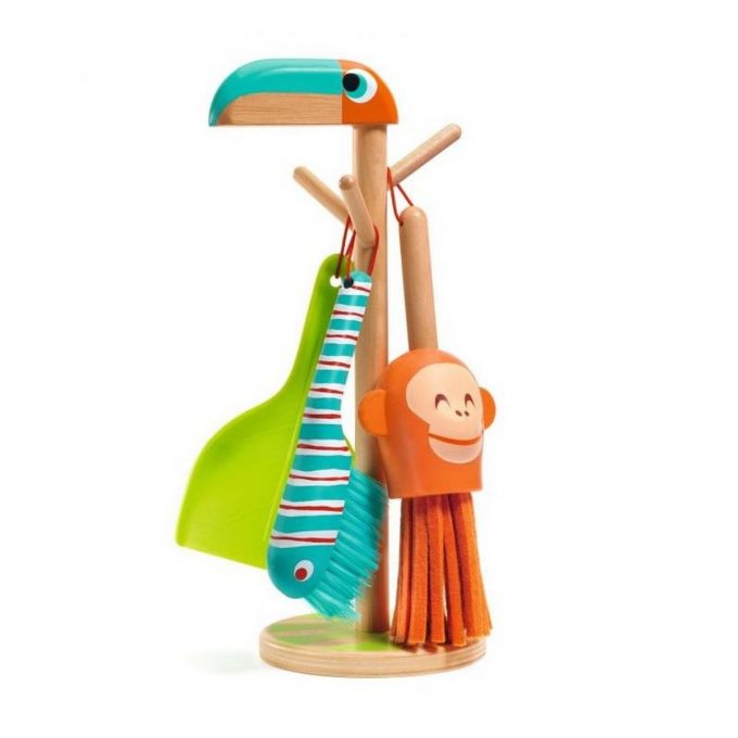 drveni set za čišćenje igračka za djecu